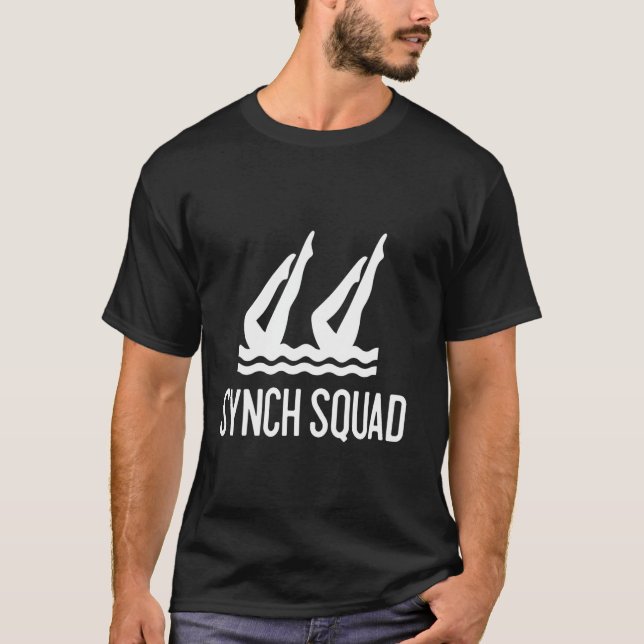 Camiseta Synch Squad Guay Team Design para Sync Swimmer (Anverso)