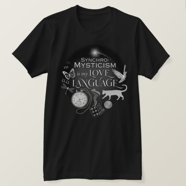 Camiseta SynchroMysticism es mi lenguaje de amor Cotton Tee (Anverso del diseño)
