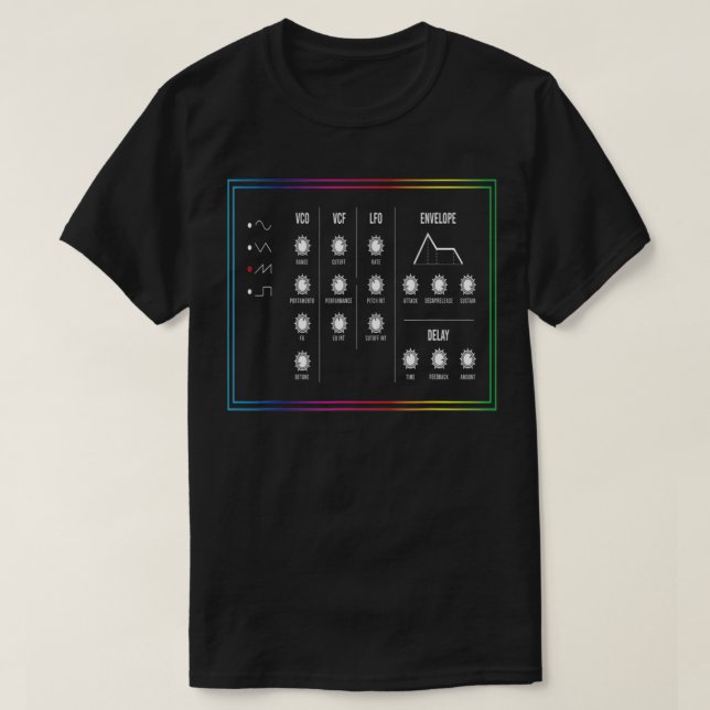 Camiseta Synthesizer Synthi Music I Synthesizer DJ Fe (Diseño del anverso)