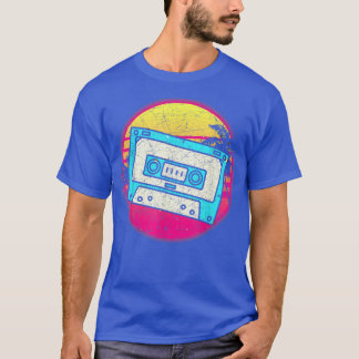 Camiseta Synthwave 80 Music Lover Retro Cassette Vaporwave