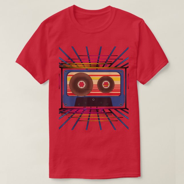 Camiseta Synthwave 80s Music Lover Retro Vaporwave Art Cass (Diseño del anverso)