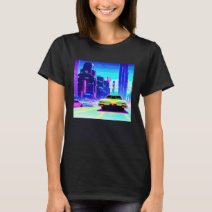 Camiseta Synthwave car outrun retrowave futuresynth