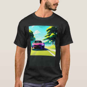 Camiseta Synthwave car outrun retrowave futuresynth