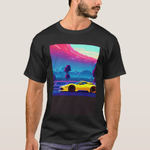Camiseta Synthwave car outrun retrowave futuresynth