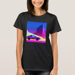 Camiseta Synthwave car outrun retrowave futuresynth