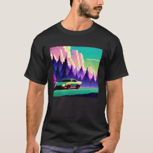 Camiseta Synthwave car outrun retrowave futuresynth