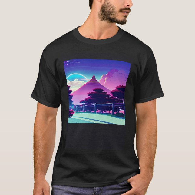 Camiseta Synthwave car outrun retrowave futuresynth (Anverso)