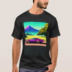 Camiseta Synthwave car outrun retrowave futuresynth