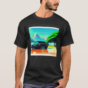 Camiseta Synthwave car outrun retrowave futuresynth
