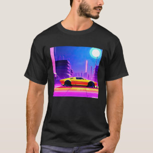 Camiseta Synthwave car outrun retrowave futuresynth