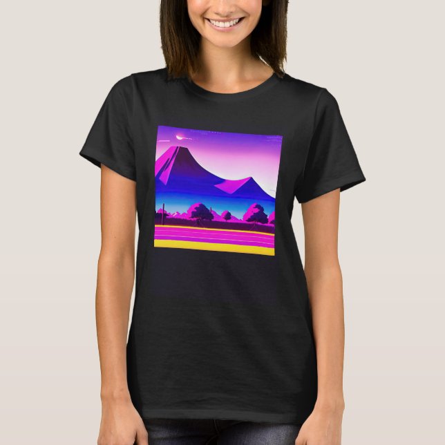 Camiseta Synthwave outrun retrowave futuresynth sci (Anverso)
