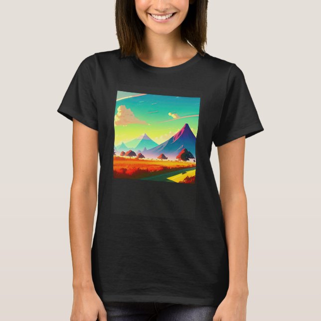 Camiseta Synthwave outrun retrowave futuresynth sci (Anverso)