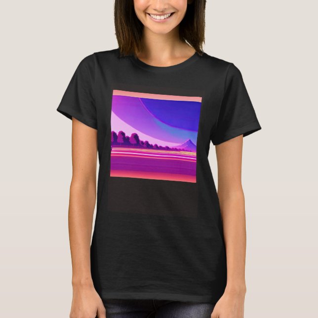 Camiseta Synthwave outrun retrowave futuresynth sci (Anverso)