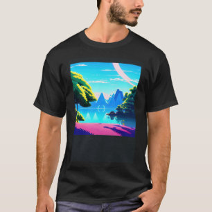 Camiseta Synthwave outrun retrowave futuresynth sci