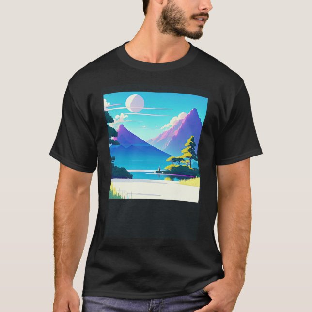 Camiseta Synthwave outrun retrowave futuresynth sci (Anverso)