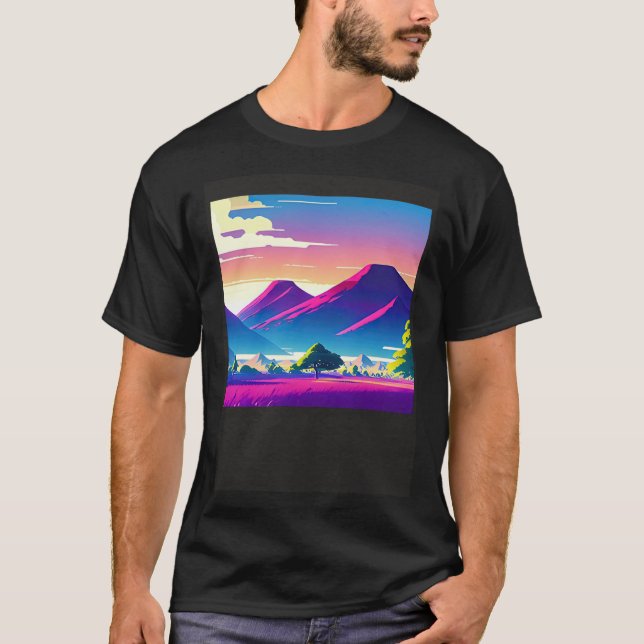 Camiseta Synthwave outrun retrowave futuresynth sci (Anverso)