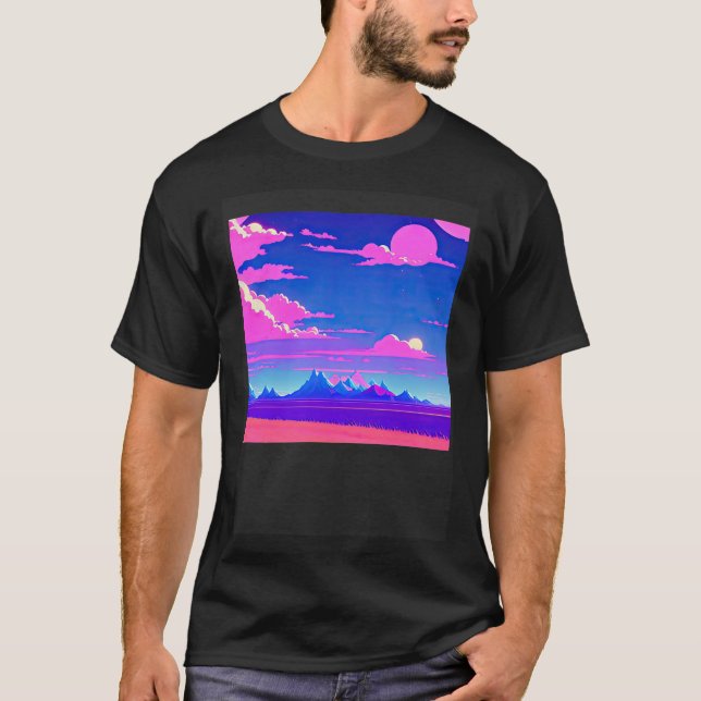 Camiseta Synthwave outrun retrowave futuresynth sci 51 (Anverso)