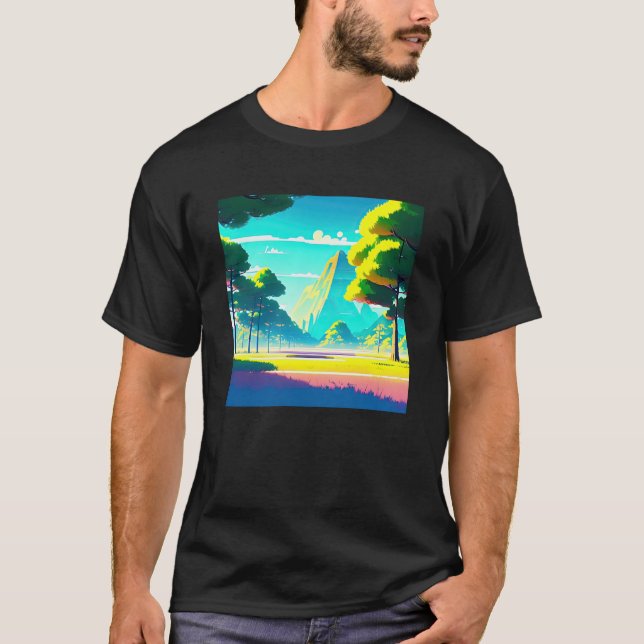 Camiseta Synthwave outrun retrowave futuresynth sci 74 (Anverso)