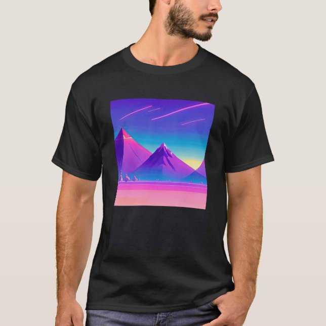 Camiseta Synthwave outrun retrowave futuresynth sci 78 (Anverso)