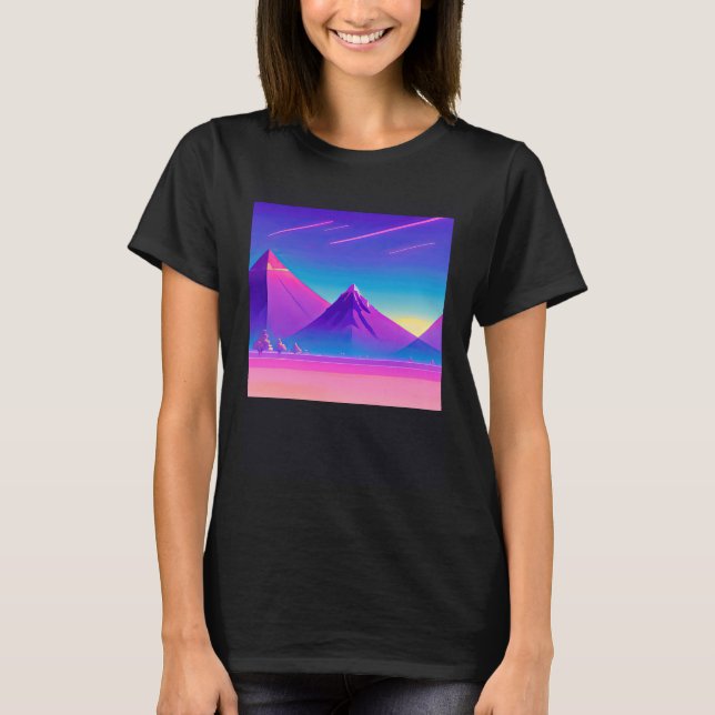 Camiseta Synthwave outrun retrowave futuresynth sci 78 (Anverso)