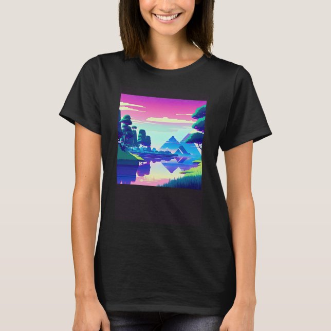 Camiseta Synthwave outrun retrowave futuresynth sci 81 (Anverso)