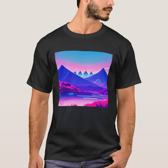 Camiseta Synthwave outrun retrowave futuresynth sci 83 (Anverso)