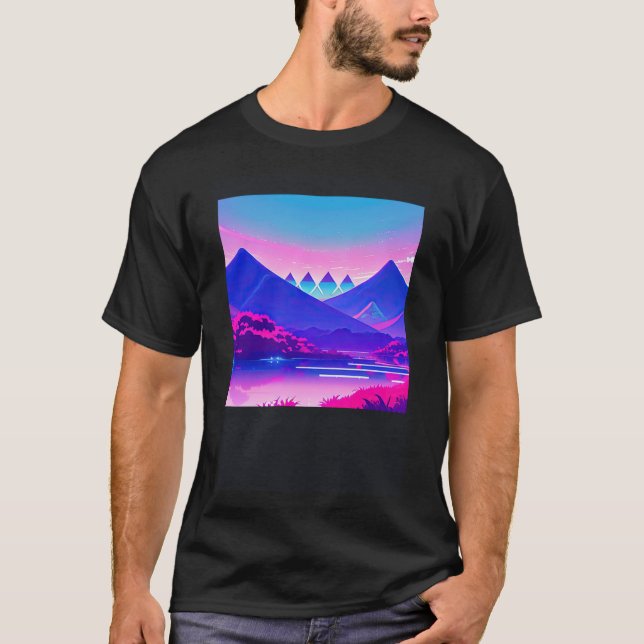 Camiseta Synthwave outrun retrowave futuresynth sci 83 (Anverso)