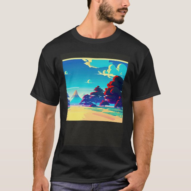 Camiseta Synthwave outrun retrowave futuresynth sci 88 (Anverso)