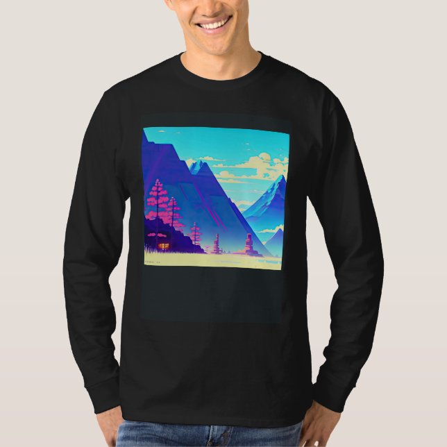 Camiseta Synthwave outrun retrowave futuresynth sci fi  12 (Anverso)