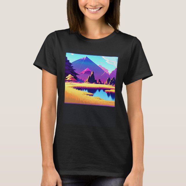 Camiseta Synthwave outrun retrowave futuresynth sci fi  40 (Anverso)