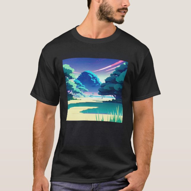 Camiseta Synthwave outrun retrowave futuresynth sci fi  82 (Anverso)