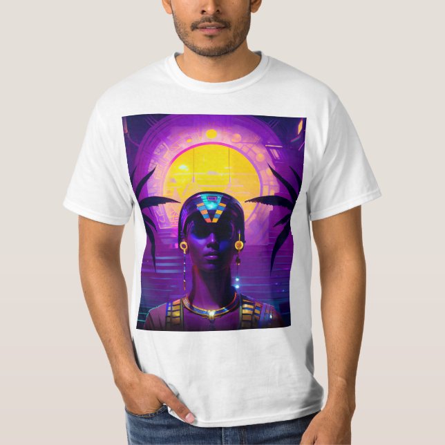 Camiseta Synthwave Pharaoh (Anverso)