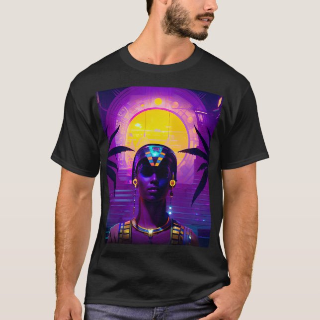 Camiseta Synthwave Pharaoh (Anverso)