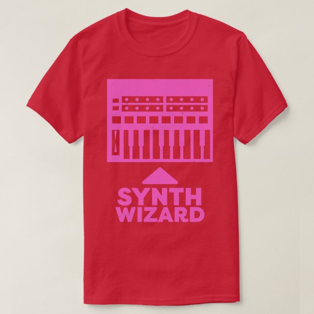 Camiseta SynthWizard Synthesizer Music Productor (Diseño del anverso)