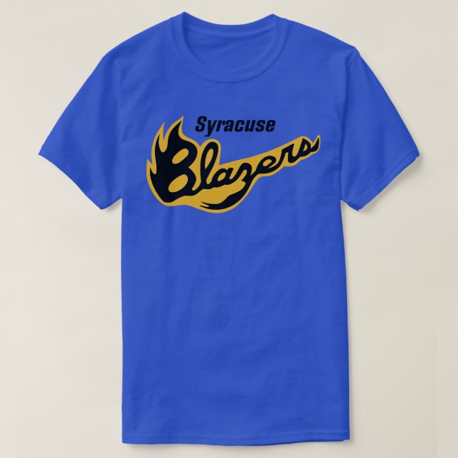 Camiseta Syracuse Blazers desertores Hockey NAHL 1977 (Diseño del anverso)