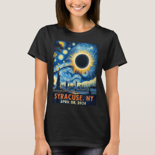 Camiseta Syracuse New York Eclipse Solar Total 2024 Starry