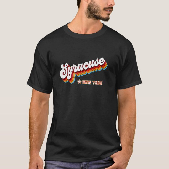 Camiseta Syracuse New York Ny retro 80 (Anverso)