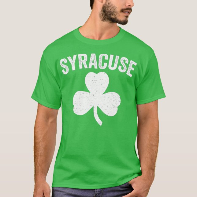 Camiseta Syracuse St Patricks Day Parade Irish Shamrock (Anverso)