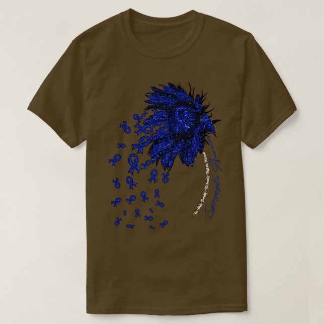 Camiseta Syringomyelia Awareness sunflower nadie lucha cont (Diseño del anverso)