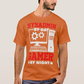 Camiseta Sysadmin De Día A Noche
