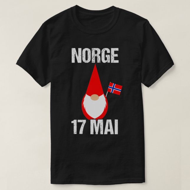 Camiseta Syttende Mai Bandera Norge Norge 17 Mai Tomte Gn (Diseño del anverso)