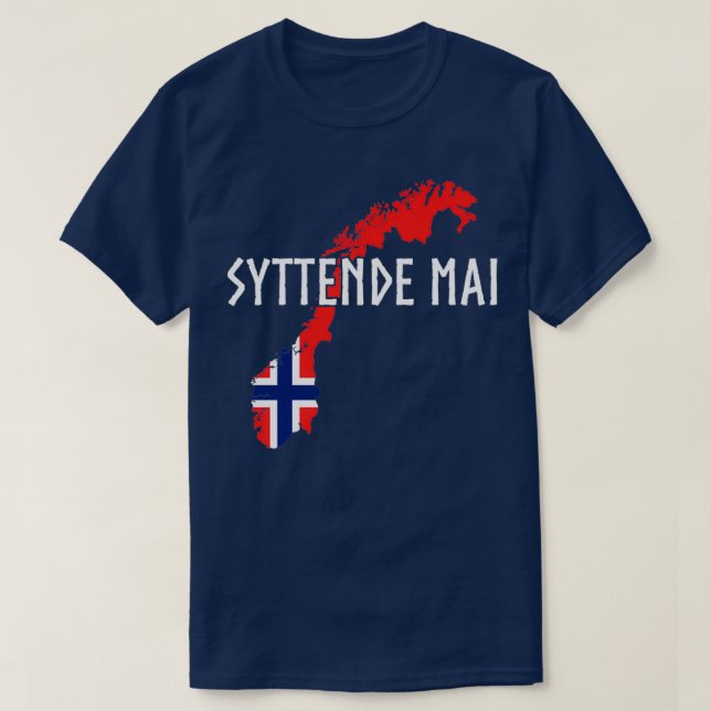 Camiseta Syttende Mai noruega (Diseño del anverso)