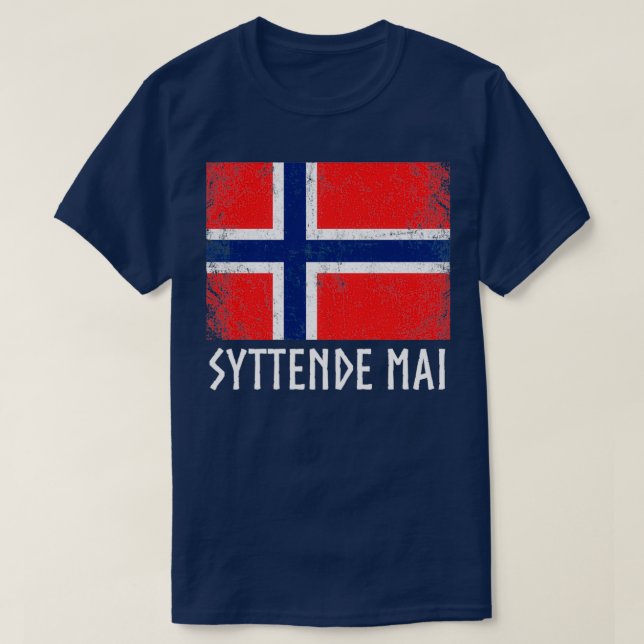 Camiseta Syttende Mai noruega 4 (Diseño del anverso)