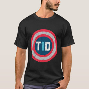 Camiseta T1d Diabética Tipo 1 Sensibilización sobre la diab