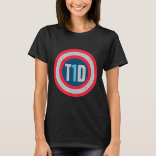 Camiseta T1d Diabética Tipo 1 Sensibilización sobre la diab