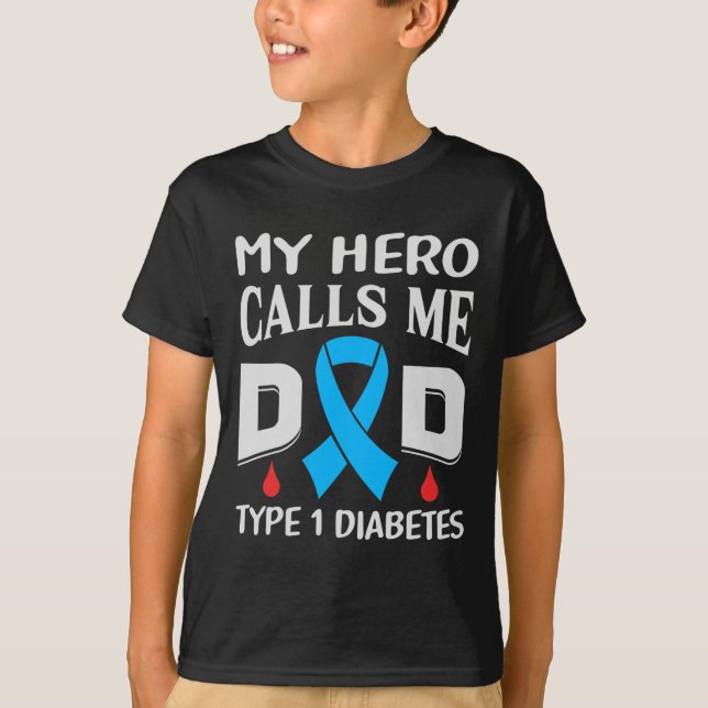 Camiseta T1d Diabética Tipo 1 Sensibilización sobre la diab (Anverso)