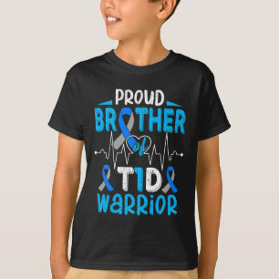 Camiseta T1D Hermano Orgulloso Diabetes Conciencia Tipo 1 I