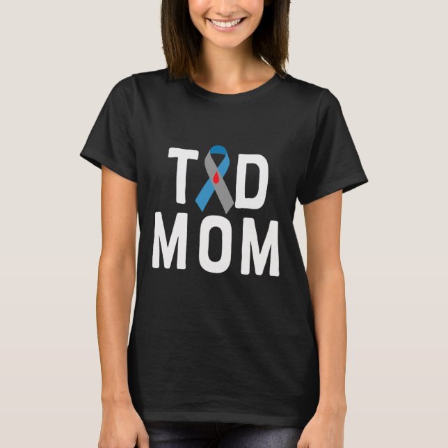 Camiseta T1d Mamá Tipo 1 Sensibilización sobre la diabetes  (Anverso)