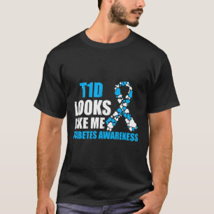 Camiseta T1d Me Parece Un Regalo De Sensibilización Sobre L