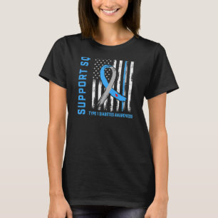 Camiseta T1D Niece Tipo 1 Bandera De Concienciación Sobre L